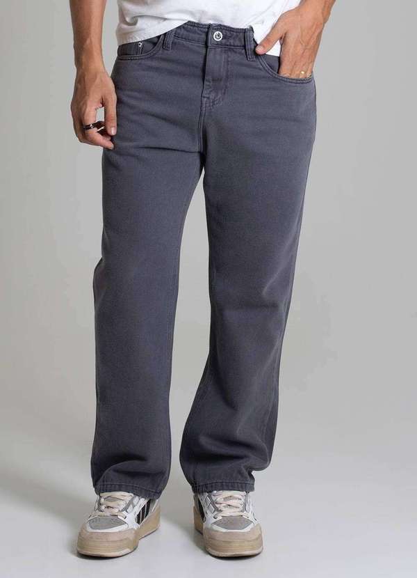 Sawary - Calça Jeans Sawary Baggy - 279621 Cinza 5
