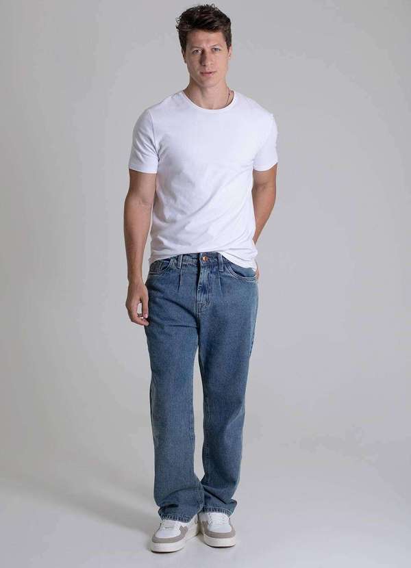 Sawary - Calça Jeans Sawary Baggy - 279769 Azul 2