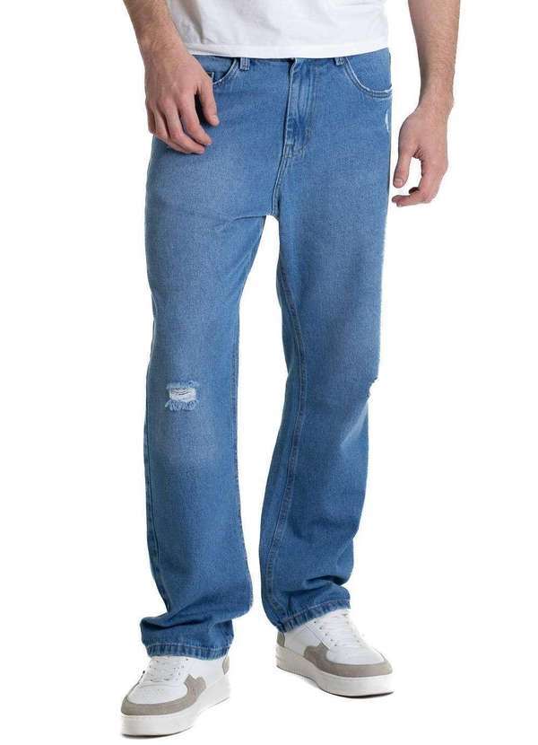 Sawary - Calça Jeans Sawary Baggy - 280496 Azul
