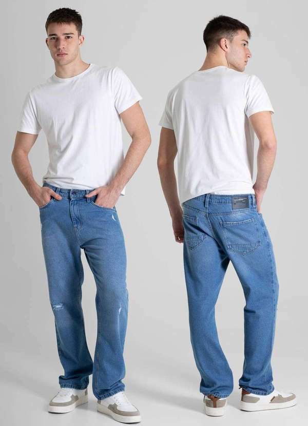 Sawary - Calça Jeans Sawary Baggy - 280496 Azul 6