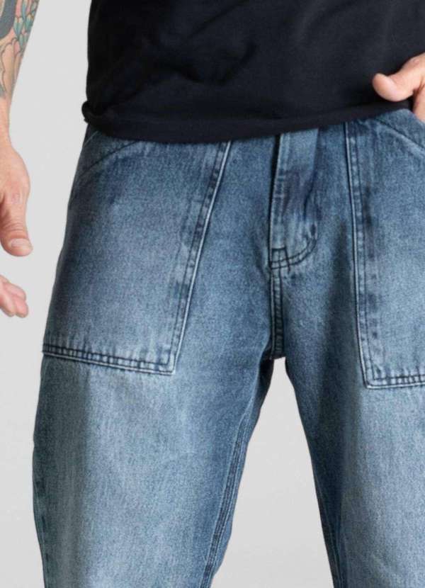 Sawary - Calça Jeans Sawary Baggy - 281048 Azul 5