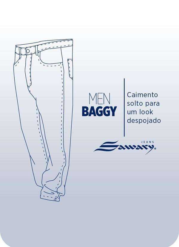 Sawary - Calça Jeans Sawary Baggy - 282115 Azul 7