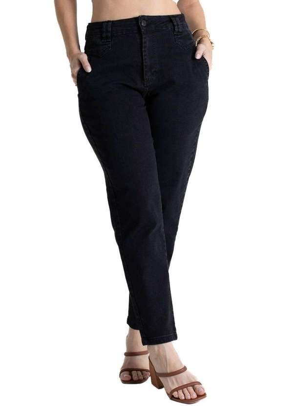 Sawary - Calça Jeans Sawary Mom - 280834 Preto