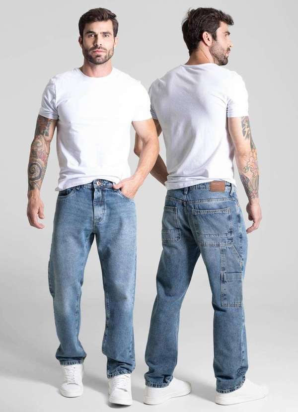 Sawary - Calça Jeans Sawary Relaxed - 281561 Azul 6