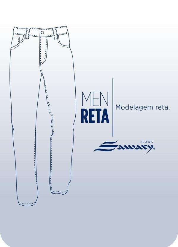 Sawary - Calça Jeans Sawary Reta - 280146 Azul 6