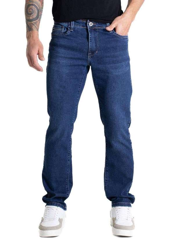 Sawary - Calça Jeans Sawary Reta - 280906 Azul