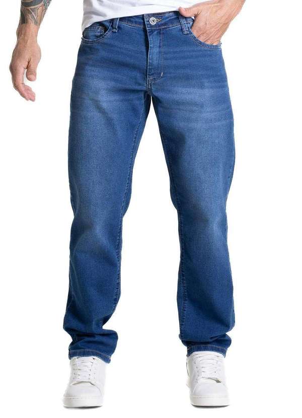 Sawary - Calça Jeans Sawary Reta - 281820 Azul