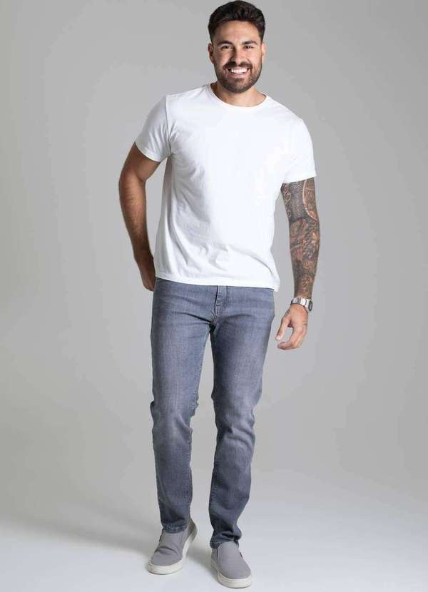 Sawary - Calça Jeans Sawary Slim - 278132 Cinza 2