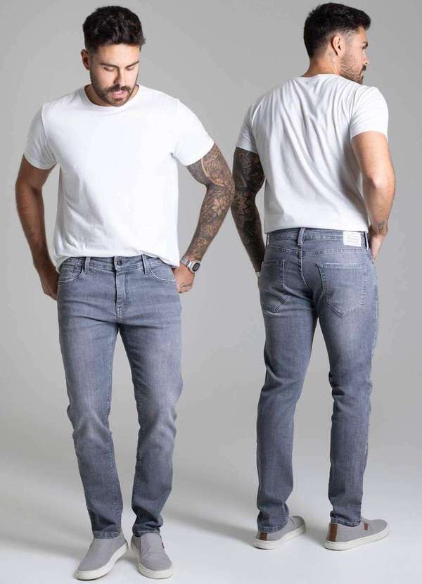 Sawary - Calça Jeans Sawary Slim - 278132 Cinza 6