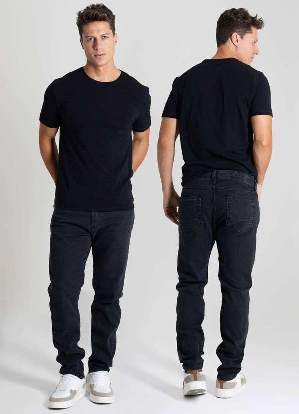 Sawary - Calça Jeans Sawary Slim - 280262 Preto 6