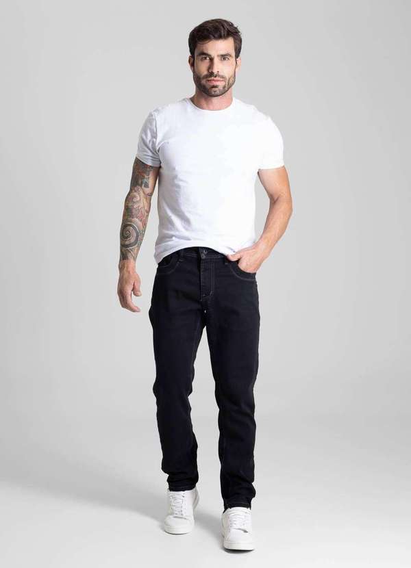 Sawary - Calça Jeans Sawary Slim - 281555 Preto 2