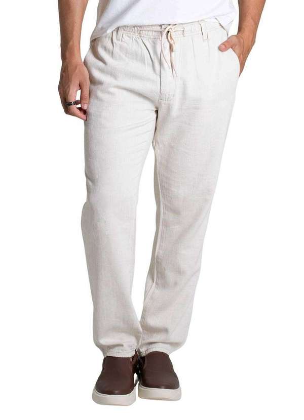 Sawary - Calça Linho Sawary Relaxed - 279430 Bege