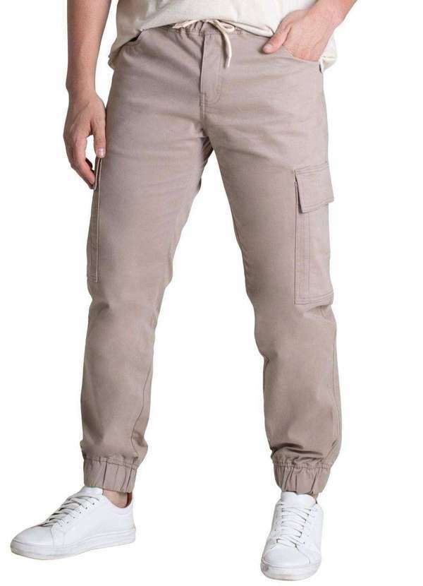 Sawary - Calça Sarja Sawary Jogger - 278153 Cinza