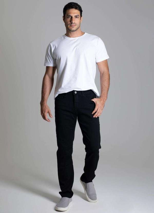 Sawary - Calça Sarja Sawary Skinny - 264076 Preto 2