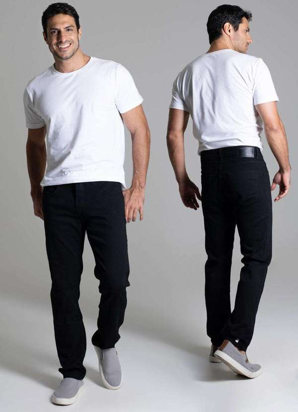 Sawary - Calça Sarja Sawary Skinny - 264076 Preto 6