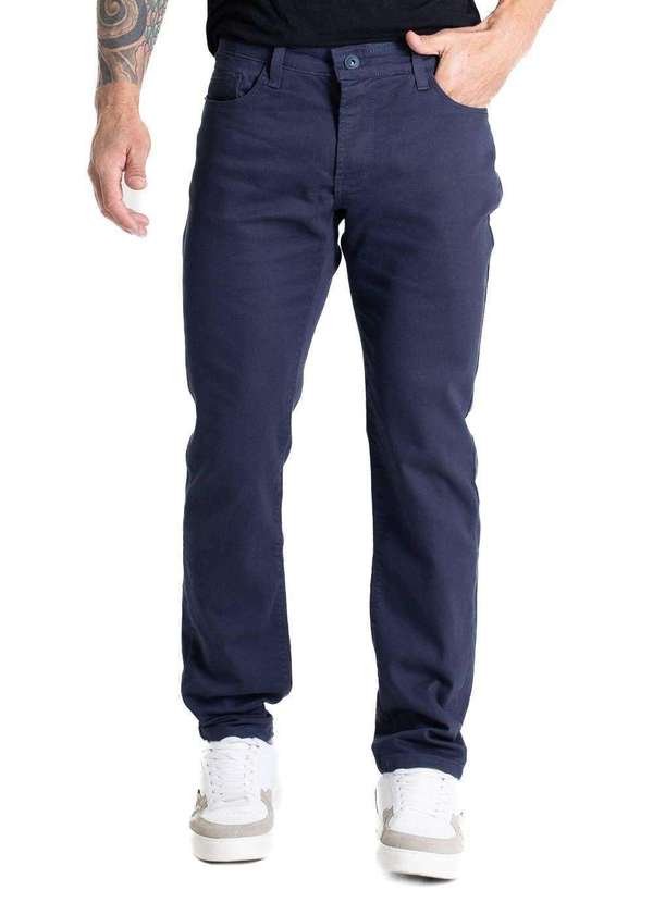 Sawary - Calça Sarja Sawary Skinny - 280892 Azul