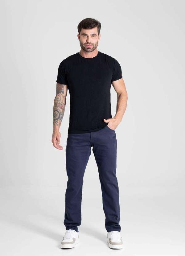 Sawary - Calça Sarja Sawary Skinny - 280892 Azul 2