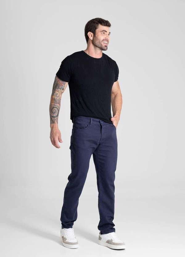 Sawary - Calça Sarja Sawary Skinny - 280892 Azul 3