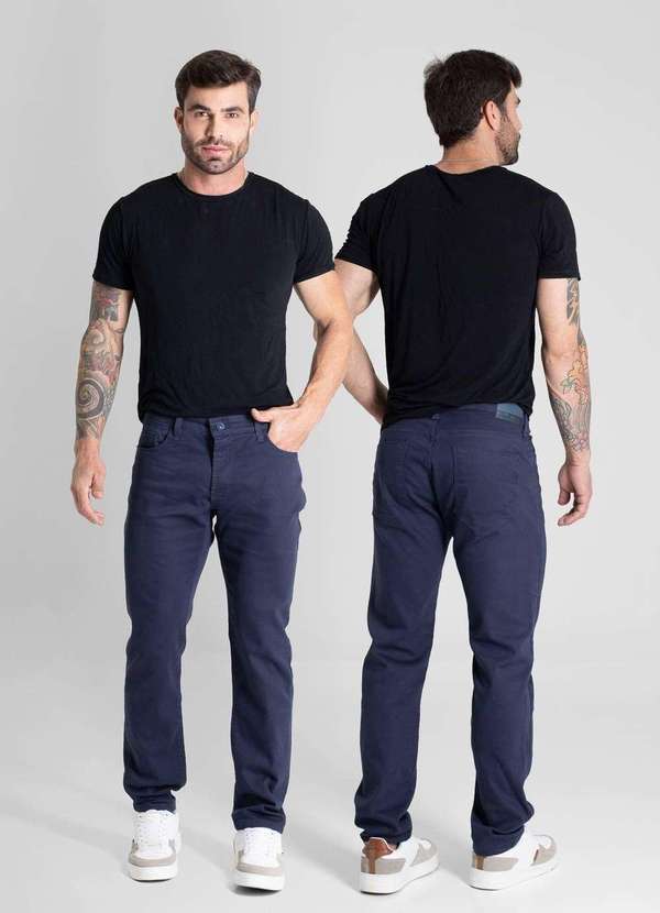 Sawary - Calça Sarja Sawary Skinny - 280892 Azul 6