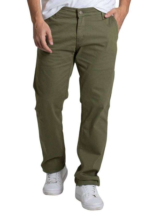 Sawary - Calça Sarja Sawary Skinny - 276817 Verde