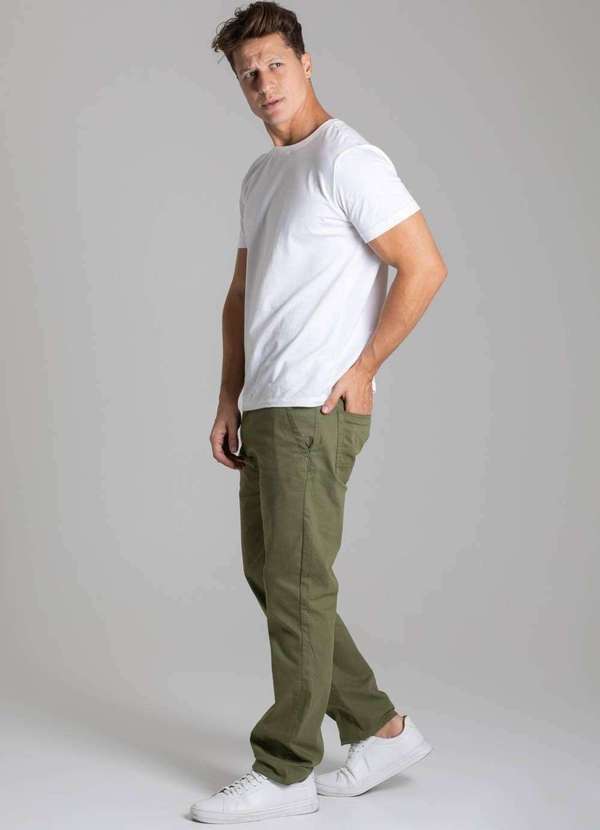 Sawary - Calça Sarja Sawary Skinny - 276817 Verde 3