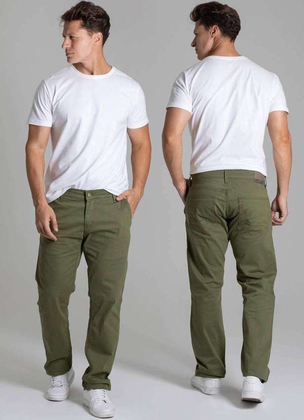 Sawary - Calça Sarja Sawary Skinny - 276817 Verde 6