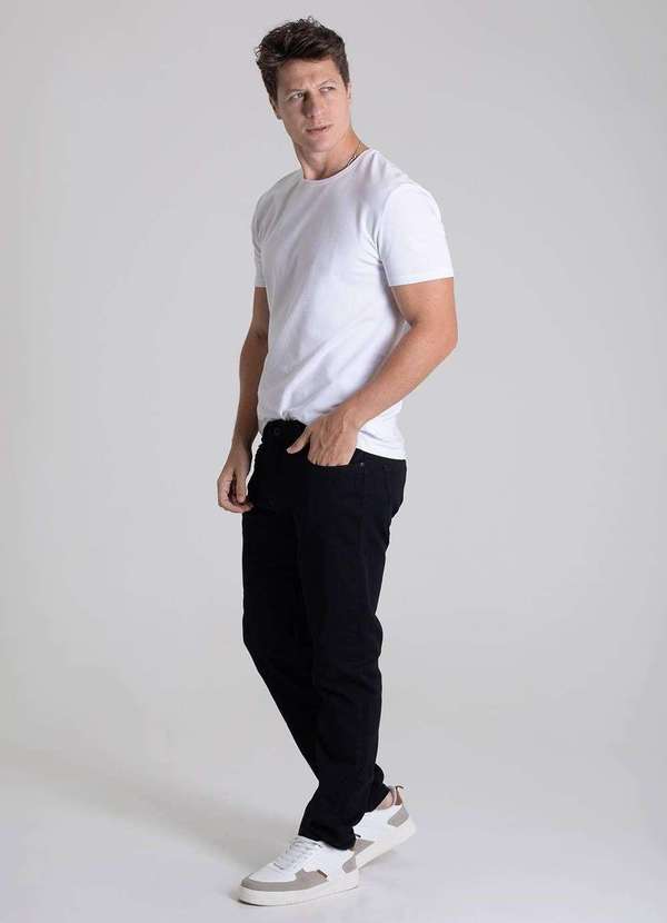 Sawary - Calça Sarja Sawary Slim - 279828 Preto 3