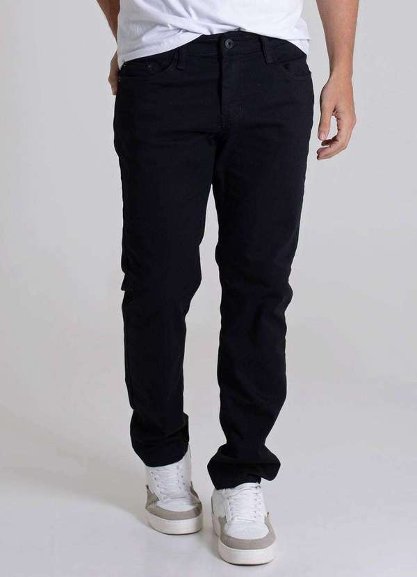 Sawary - Calça Sarja Sawary Slim - 279828 Preto 5