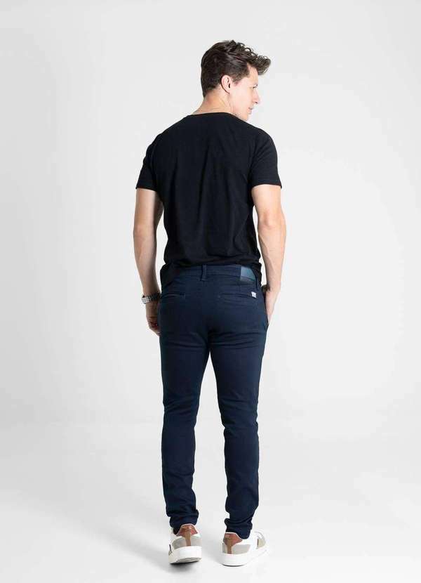 Sawary - Calça Sarja Sawary Slim - 280538 Azul 4