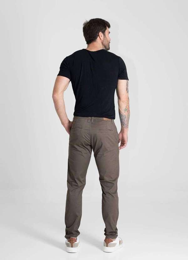 Sawary - Calça Sarja Sawary Slim - 280556 Verde 4