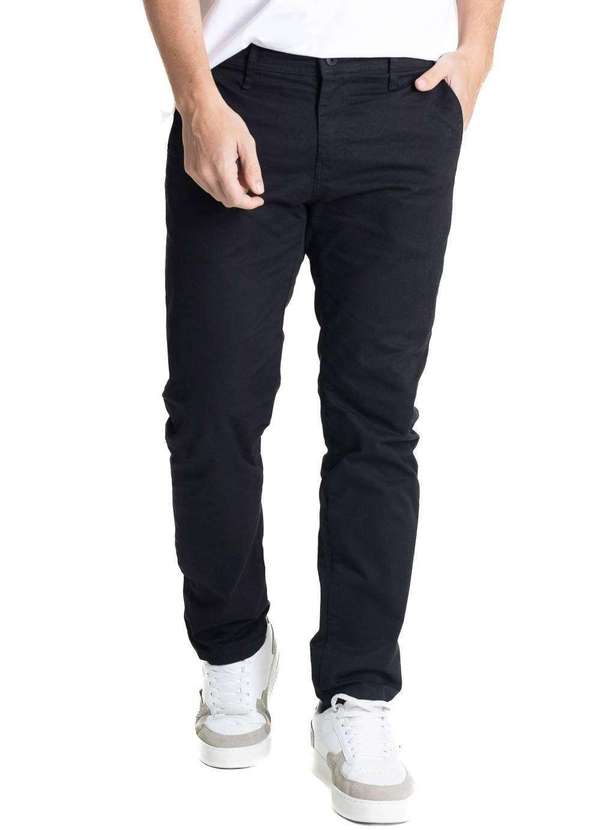 Sawary - Calça Sarja Sawary Slim - 280832 Preto