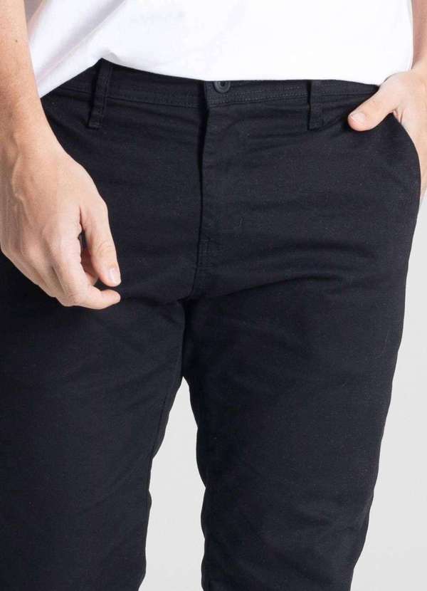 Sawary - Calça Sarja Sawary Slim - 280832 Preto 5