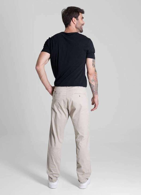 Sawary - Calça Sarja Sawary Slim - 280955 Bege 4