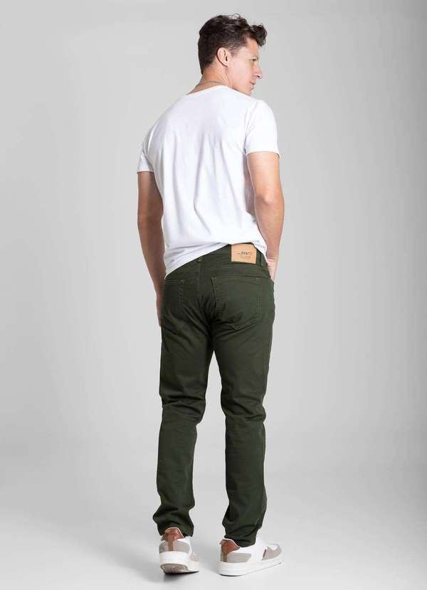 Sawary - Calça Sarja Sawary Slim - 282019 Verde 4