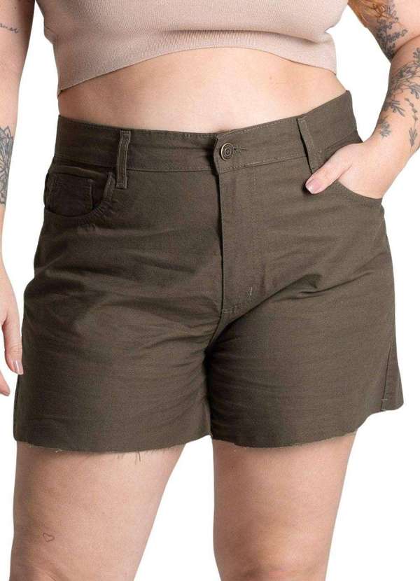 Sawary - Bermuda Sarja Sawary Plus Size - 278039 Verde