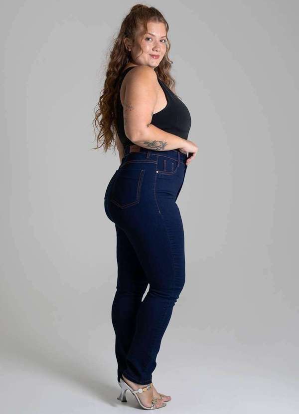 Sawary - Calça Jeans Sawary Cigarrete Plus Size - 279441 Azul 3