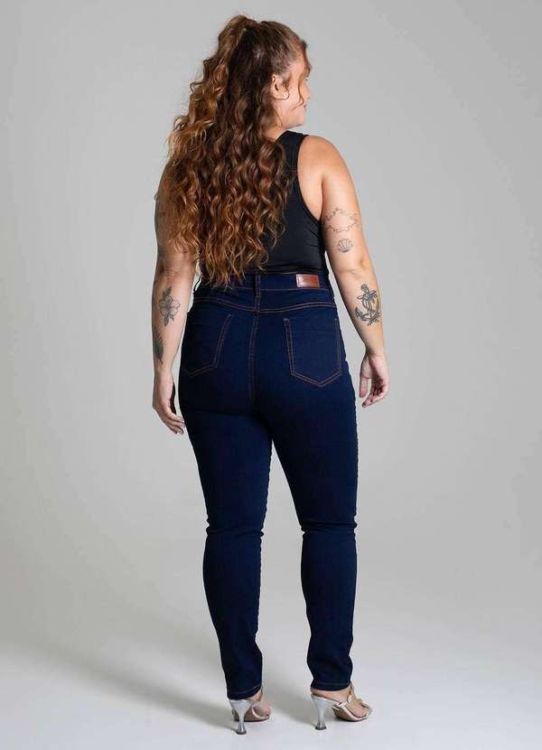 Sawary - Calça Jeans Sawary Cigarrete Plus Size - 279441 Azul 4