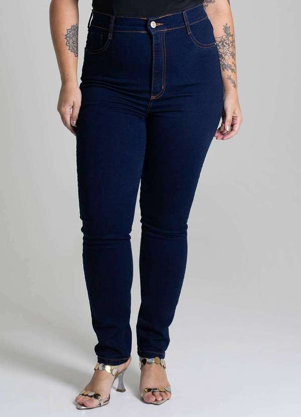 Sawary - Calça Jeans Sawary Cigarrete Plus Size - 279441 Azul 5