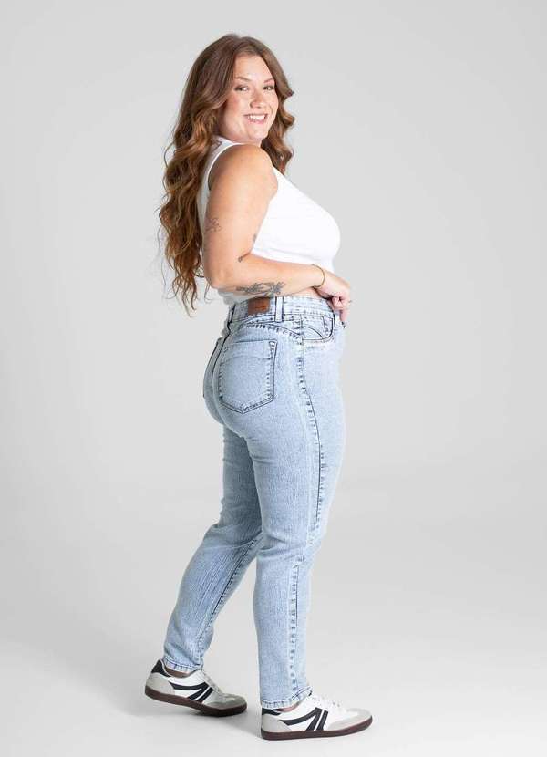 Sawary - Calça Jeans Sawary Cigarrete Plus Size - 281525 Azul 3