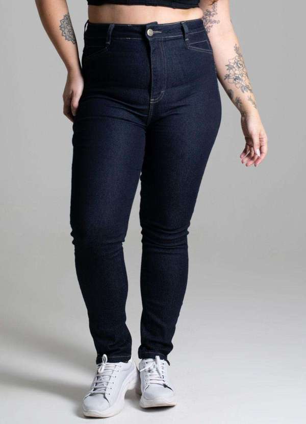 Sawary - Calça Jeans Sawary Plus Size - 275283 Azul 4