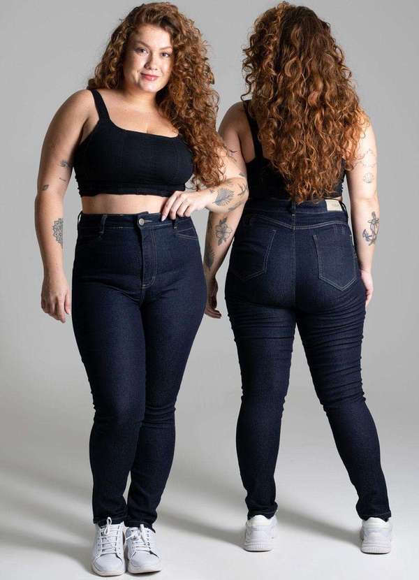 Sawary - Calça Jeans Sawary Plus Size - 275283 Azul 5