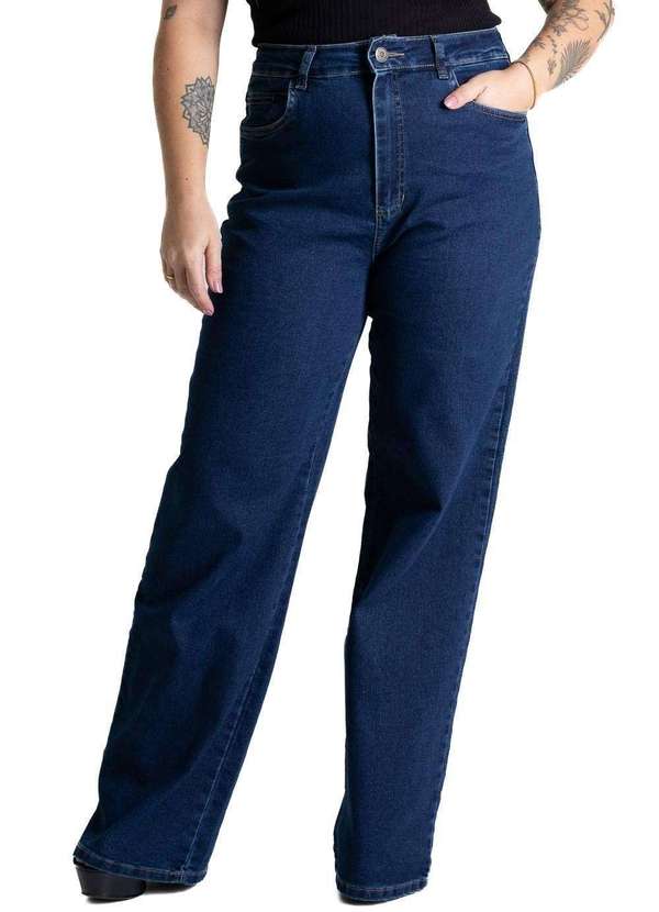 Sawary - Calça Jeans Sawary Plus Size  - 281058 Azul