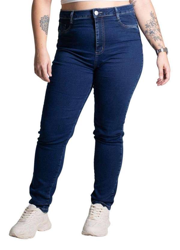 Sawary - Calça Jeans Sawary Plus Size Azul