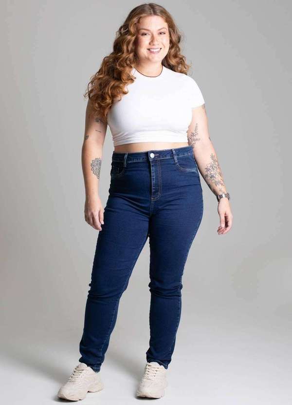 Sawary - Calça Jeans Sawary Plus Size Azul 2