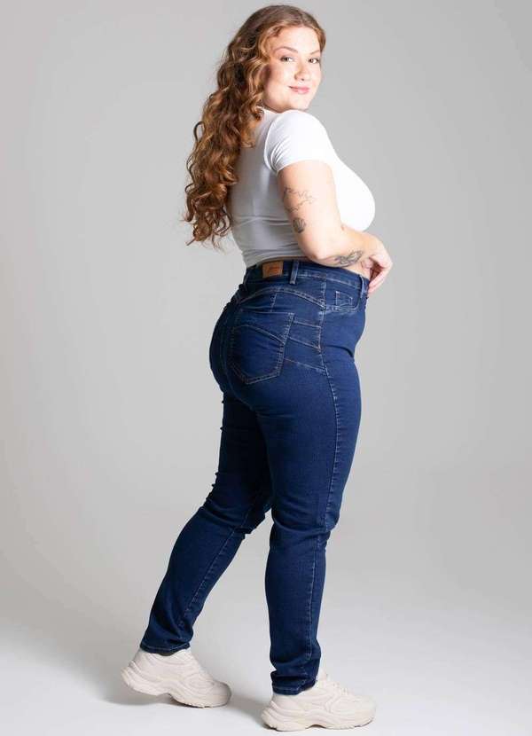 Sawary - Calça Jeans Sawary Plus Size Azul 3