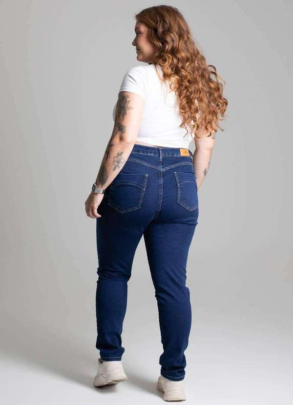 Sawary - Calça Jeans Sawary Plus Size Azul 4