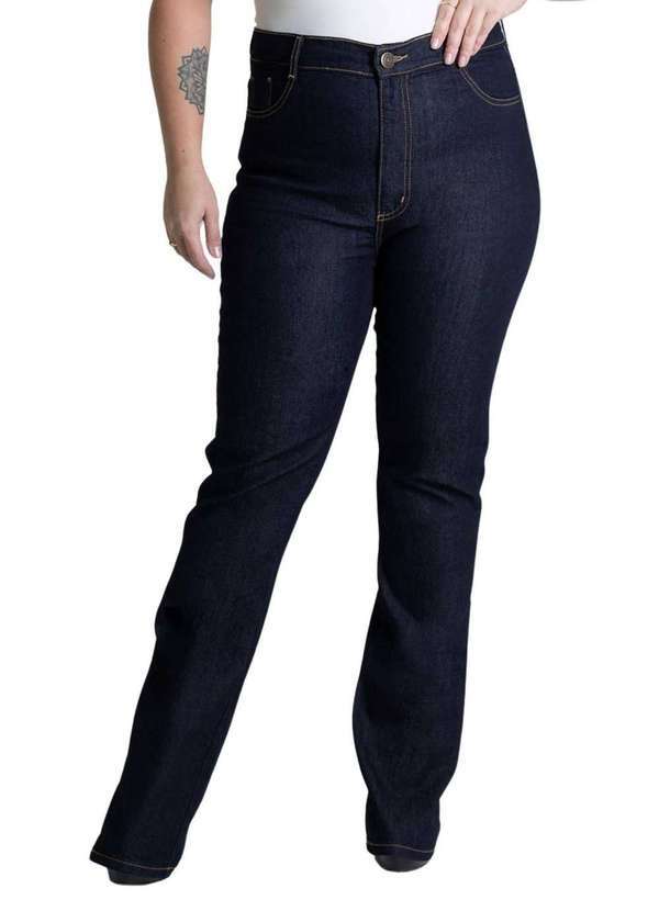 Sawary - Calça Jeans Sawary Plus Size Bootcut - 275222 Azul