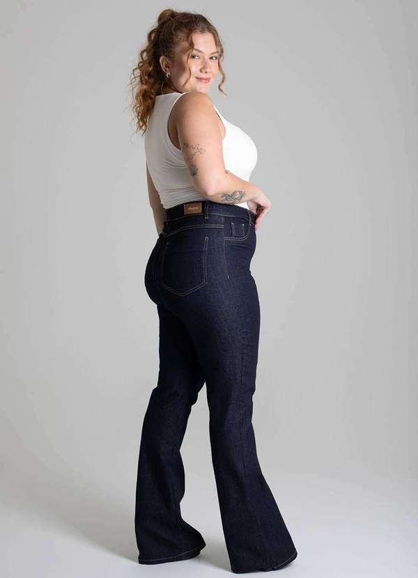 Sawary - Calça Jeans Sawary Plus Size Bootcut - 275222 Azul 3