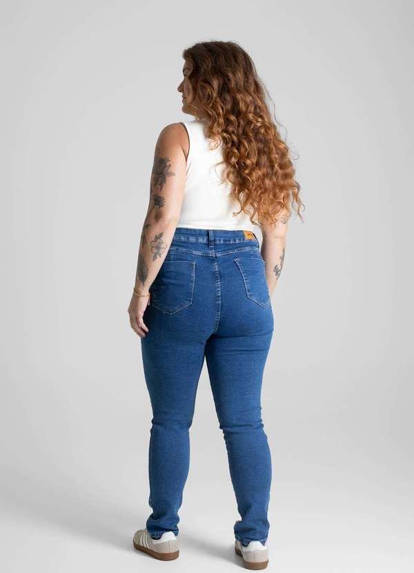 Sawary - Calça Jeans Sawary Plus Size Levanta Bumbum Petit - 280802 Azul 4