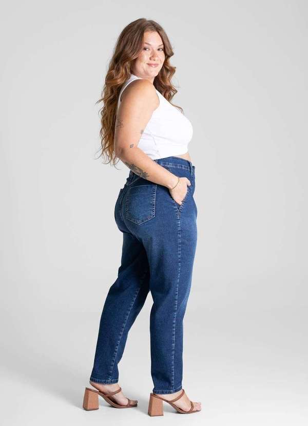 Sawary - Calça Jeans Sawary Plus Size Mom - 281138 Azul 3